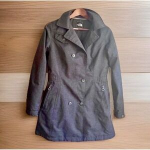 The North Face‎ S Charcoal Gray Mid Length Primaloft Insulated Coat Jacket 2010s